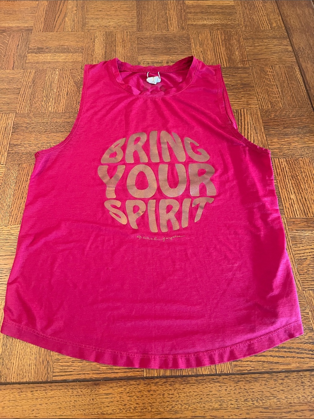 Spiritual gangster and peloton collaboration, Graphic tank size medium